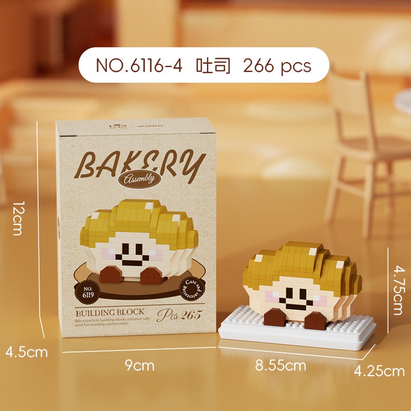 Dropshipping Bread Building Blocks Micro-Particle Children'S Educational Assembly Toys Gift Kids Toast Puzzle - Image 1